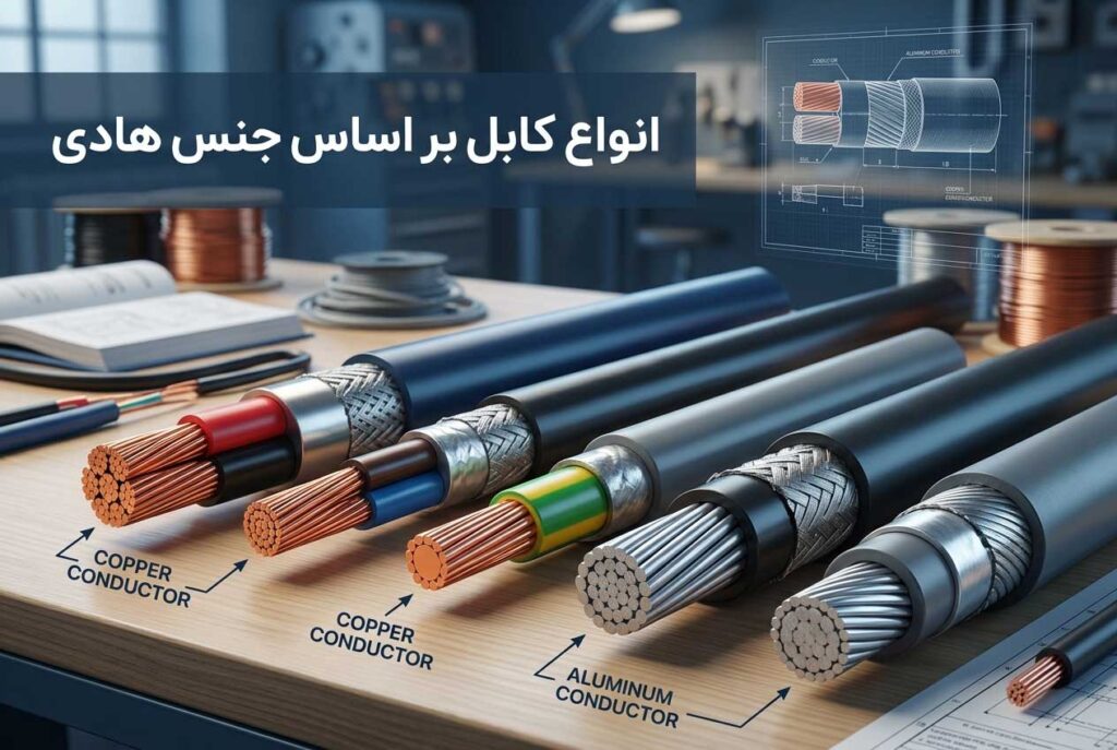 انواع کابل بر اساس جنس هادی