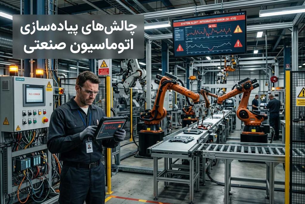 چالش‌های پیاده‌سازی اتوماسیون صنعتی